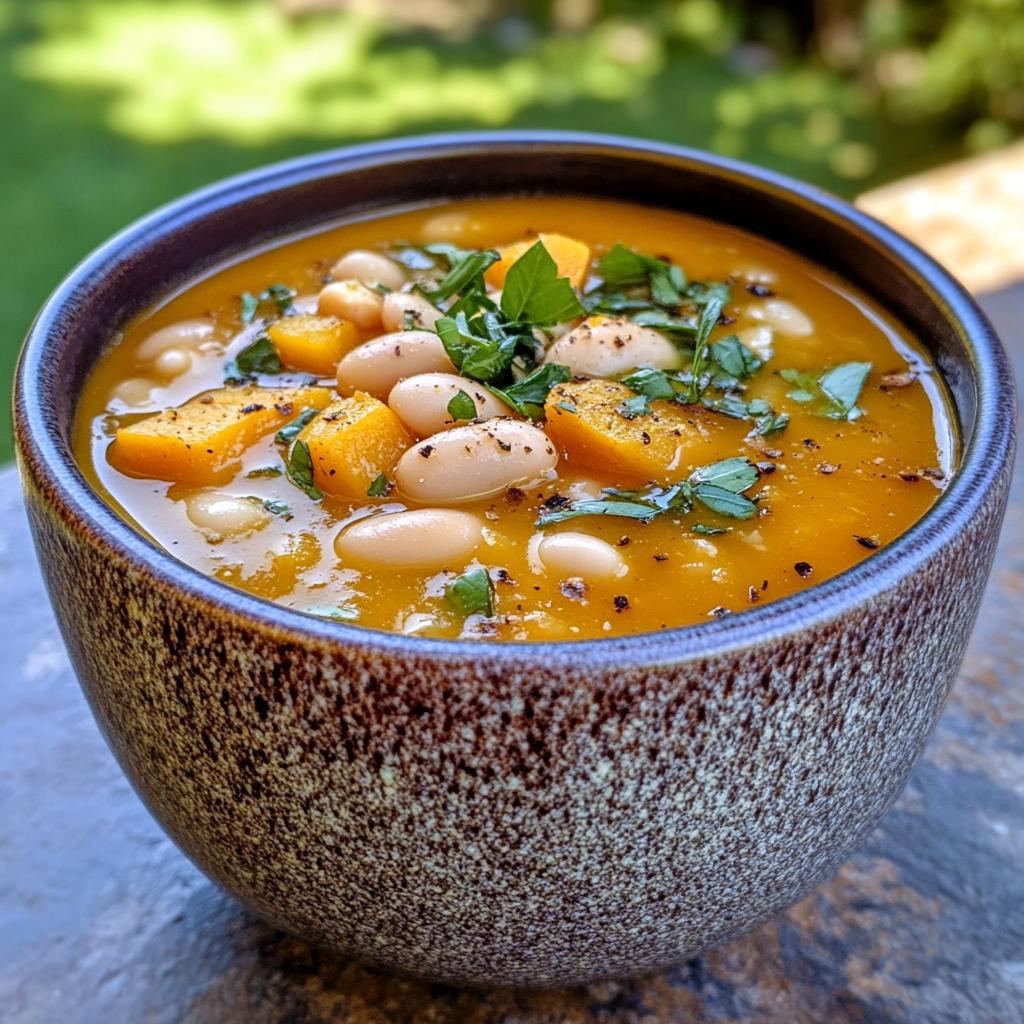 Butternut Squash White Bean Soup Recipe