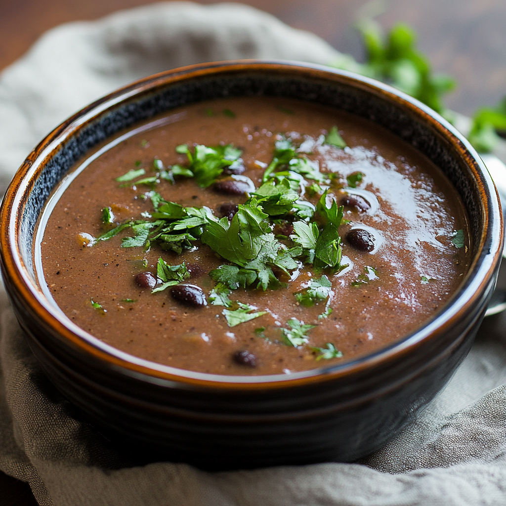 Purple Black Bean Soup Recipe